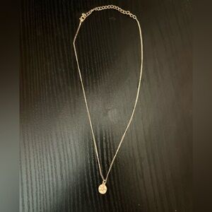 Simple 14k gold necklace